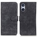 Miniatyrbillede 1 af 8: SKALO Sony Xperia 5 V KHAZNEH Pungetui i PU-læder - Sort Black