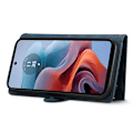 Miniatyrbillede 3 af 11: SKALO Motorola Edge 50 Neo 5G ESEBLE Big Wallet Pungetui - Sort Black