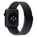 Pikkukuva 4 / 5: SKALO Milanese Loop Apple Watch SE 44mm - Valitse väri Black