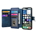 Pikkukuva 2 / 11: CASENEO iPhone 16 MW-02 Lompakkokotelo PU-nahkaa - Tummansininen Dark blue
