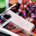 Miniatyrbild 6 av 6: SKALO iPhone 15 Pro Kvicksand Glitter Hjärtan TPU-skal - Rosa Rosa