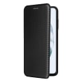 Miniatyrbillede 6 af 10: SKALO Samsung S21 FE Carbon Fiber Plånboksfodral - Svart Black