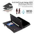 Miniatyrbild 5 av 11: SKALO Motorola Edge 50 Neo 5G ESEBLE Big Wallet Plånboksfodral - Svart Svart