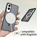 Miniatyrbild 4 av 6: SKALO Samsung S25 Edge Skin-touch Hybrid Skal - Svart Svart