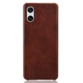Pikkukuva 1 / 5: SKALO Sony Xperia 10 VI PU-nahkainen Suojakuori - Ruskea Brown