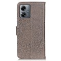 Miniatyrbillede 8 af 8: SKALO Motorola Moto G14 KHAZNEH Premium Pungetui i PU-læder - Khaki Khaki