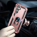 Miniatyrbild 6 av 7: SKALO Samsung A54 5G Armor Hybrid Metallring skal - Roséguld Rosa guld
