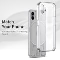 Miniatyrbild 5 av 6: SKALO Nothing Phone (1) Shockproof Clear Hybrid Skal - Transparent Transparent