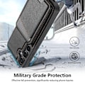 Miniatyrbild 10 av 11: SKALO Samsung S25 PU-läder Avtagbar Plånbok Skal - Svart Svart