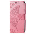Pikkukuva 7 / 8: SKALO Motorola Moto G62 5G Mandala Butterfly lompakkokotelo - Pinkki Pink