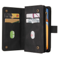 Miniatyrbild 3 av 11: SKALO Xiaomi Redmi 13C 4G Big Wallet 17-FACK Plånboksfodral - Svart Svart