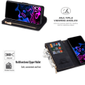 Pikkukuva 7 / 9: Xiaomi 13T/13T Pro BINFEN COLOR Kohokuvioitu Lompakkokotelo - Musta Black