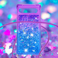 Miniatyrbillede 4 af 5: SKALO Google Pixel 7a Kvicksand Glitter Mobile Collar - Lilla-Blå Multicolor