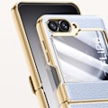 Miniatyrbillede 6 af 7: Samsung Z Flip6 SKALO Gold Edge Cover Sort Black