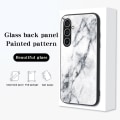 Miniatyrbild 6 av 7: SKALO Samsung S24+ Marmor Härdat Glas TPU-skal - Motiv 3 multifärg