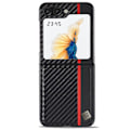 Pikkukuva 1 / 6: SKALO Samsung Z Flip6 LC.IMEEKE Carbon Fiber PU-nahkakuori - Musta Black