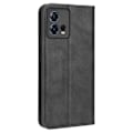 Miniatyrbild 8 av 8: SKALO Motorola Edge 30 Fusion 5G Embossed Premium Plånboksfodral - Svart Svart
