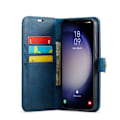 Miniatyrbillede 2 af 11: DG MING Samsung S24 FE 2-i-1 Magnet Pungetui - Blå Blue