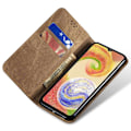 Miniatyrbillede 2 af 6: SKALO Samsung A16 Jeans Flip Cover - Khaki Khaki