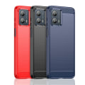Pikkukuva 1 / 9: SKALO Motorola Moto G73 5G Armor Carbon Iskunkestävä TPU suojakuori - Valitse väri Red