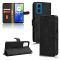 Pikkukuva 6 / 6: SKALO Motorola Moto E14 4G Matt PU Nahka lompakkokotelo - Musta Black