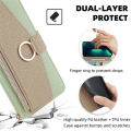 Miniatyrbillede 5 af 9: SKALO Samsung A25 5G Litchi Makeup Mirror Flip Cover - Grøn Green