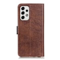 Miniatyrbillede 3 af 7: SKALO Samsung A23 5G Flip Cover m. pung i PU-læder - Brun Brown