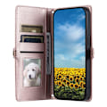 Miniatyrbillede 2 af 11: SKALO Xiaomi Redmi 14C PU-Læder Envelope Flip Cover - Rosa guld Pink gold