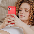 Pikkukuva 8 / 9: SKALO Nothing Phone (2) Armor Carbon Iskunkestävä TPU suojakuori - Valitse väri Red