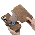 Miniatyrbild 7 av 11: SKALO Samsung A26 5G CASENEO MW-03 Plånboksfodral - Brun Brun