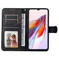 Miniatyrbillede 2 af 9: SKALO Xiaomi Redmi 12C 4G Flip Cover m. pung i PU-læder - Sort Black