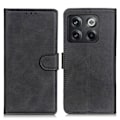 Miniatyrbillede 1 af 8: SKALO OnePlus 10T 5G Flip Cover m. pung i PU-læder - Sort Black