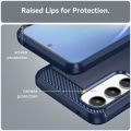 Miniatyrbillede 7 af 9: SKALO Samsung A35 5G Armor Carbon Stødsikker TPU-cover - Vælg farve Blue