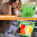 Pikkukuva 5 / 8: SKALO Xiaomi Redmi Pad SE Lapsikuori kahvalla ja jalustalla - Vihreä Green
