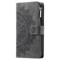 Miniatyrbild 8 av 9: SKALO Xiaomi Redmi Note 12 4G Big Wallet Mandala Plånboksfodral - Grå grå