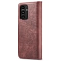 Pikkukuva 3 / 10: DG MING Samsung A13 4G 2-in-1 magneetti lompakkokotelo - Punainen Red