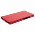 Miniatyrbild 9 av 11: SKALO Samsung Tab A9 360 Litchi Fodral - Röd Röd