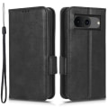 Miniatyrbillede 1 af 6: SKALO Google Pixel 8 Embossed Triangle Flip Cover - Sort Black