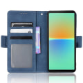 Pikkukuva 2 / 7: SKALO Sony Xperia 10 IV 6-lokeroa Lompakkokotelo - Sininen Blue