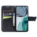 Miniatyrbillede 2 af 8: SKALO Motorola Moto G62 5G Mandala Butterfly Flip Cover - Sort Black