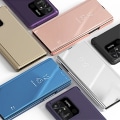 Miniatyrbillede 6 af 6: SKALO Xiaomi Redmi 10C Clear View Mirror Etui - Blå Blue
