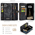 Pikkukuva 4 / 11: CaseMe iPhone 16 Plus 008 Series lompakkokotelo - Musta Black