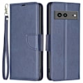 Miniatyrbillede 1 af 6: SKALO Google Pixel 7a Flip Cover m. pung i PU-læder - Blå Blue