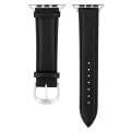 Miniatyrbillede 4 af 6: SKALO Læder Rem Apple Watch 38/40/41mm - Vælg farve Black