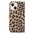 Miniatyrbild 3 av 5: SKALO iPhone 13 Mini Leopard mönstrad Plånboksfodral i PU Läder multifärg