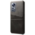 Miniatyrbillede 2 af 6: SKALO Xiaomi 12 Pro PU-læder Kortholder Cover - Sort Black