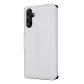 Miniatyrbillede 7 af 7: SKALO Samsung A14 4G/5G MUXMA Saffiano PU-læder Pungetui - Hvid White