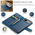 Pikkukuva 6 / 11: DG MING Google Pixel 7a 2-in-1 magneetti lompakkokotelo - Sininen Blue