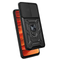 Miniatyrbild 9 av 9: SKALO Samsung S22 Armor Hybrid Metallring Kameraslider - Svart Svart