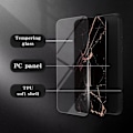 Miniatyrbild 5 av 7: SKALO iPhone 16 Pro Marmor Härdat Glas TPU-skal - Motiv 3 multifärg